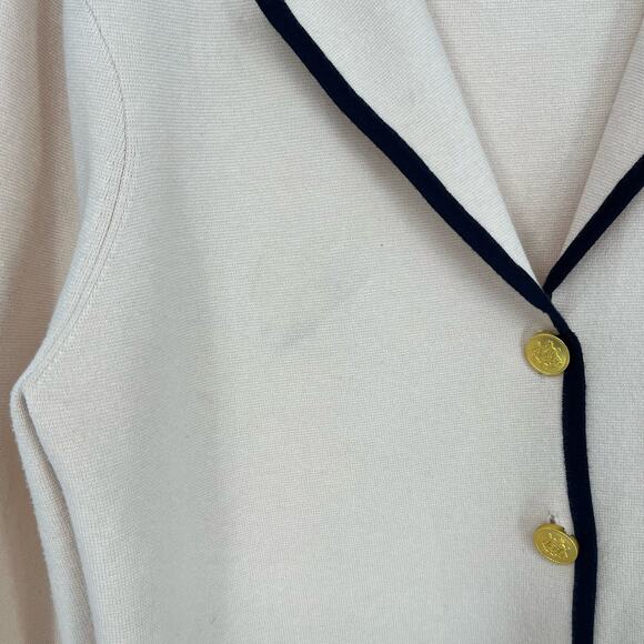 J Crew Tipped sweater blazer BS976 Women's Size XL - Picture 12 of 13